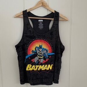 DC Comics Black Batman Tank Top